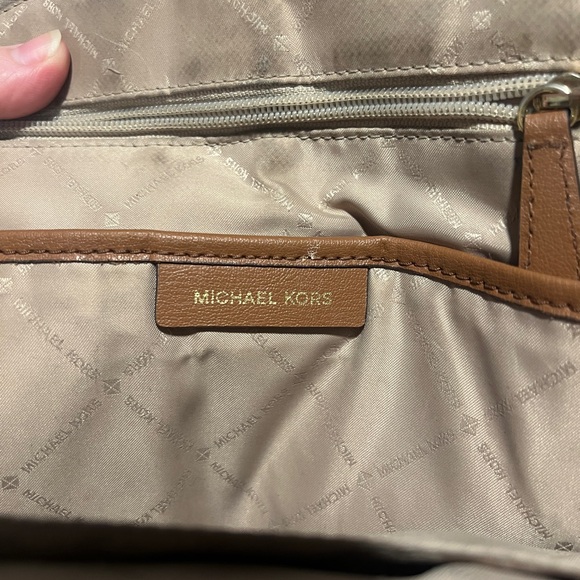 66. Michael Kors Brown and Cream Women\'s Backpack main image 4
